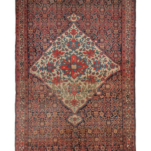 Appraisal: A Pair of Feraghan Sarouk Wool Rugs Late th Century