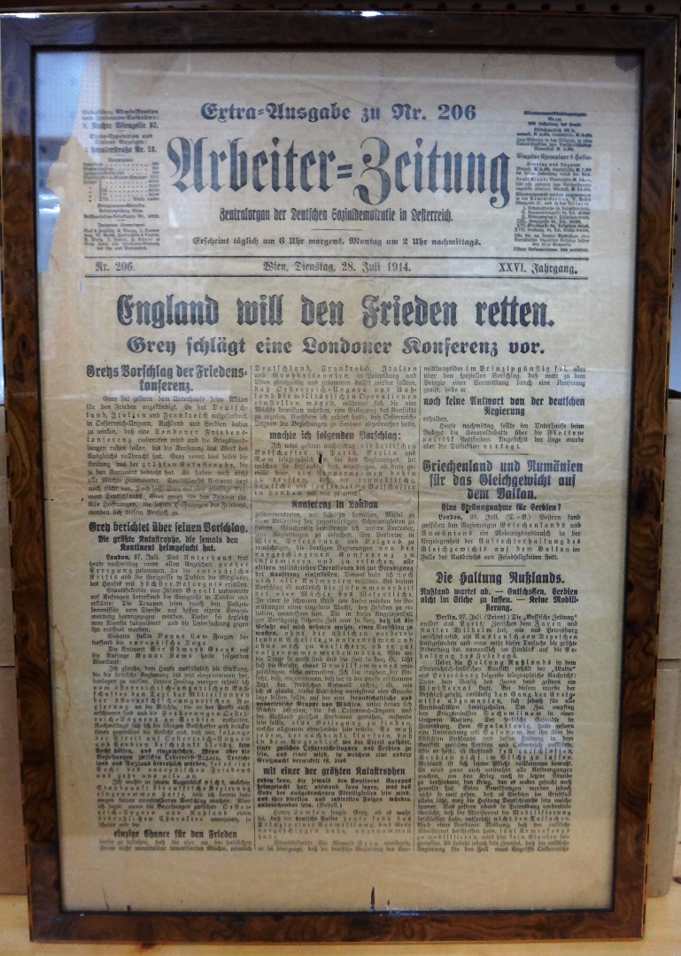 Appraisal: EUROPEAN MISCELLANY - including framed bulletin concerning the attempted assassination