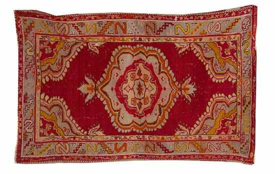 Appraisal: Turkish Oushak carpet ' '' x ' '' Back Inquiry