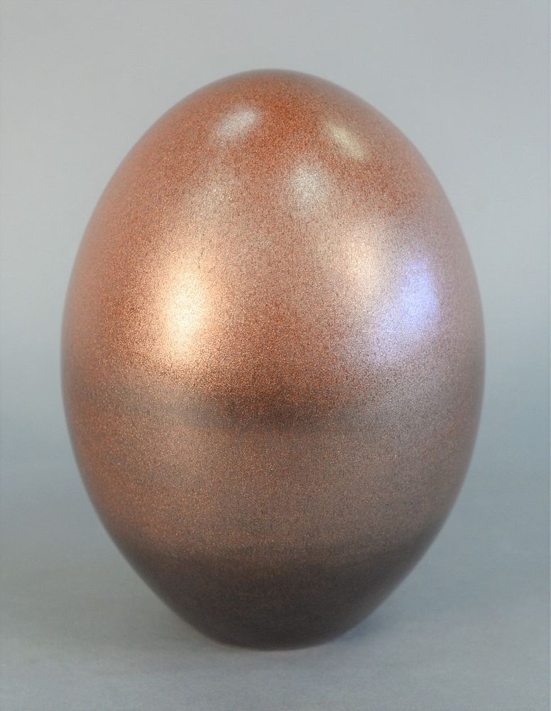 Appraisal: Pol Chambost French - Egg Form enameled earthenware signed and