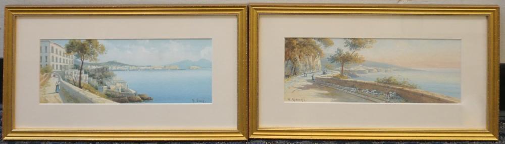 Appraisal: Yves Gianni Italian th Century Views of the Bay of