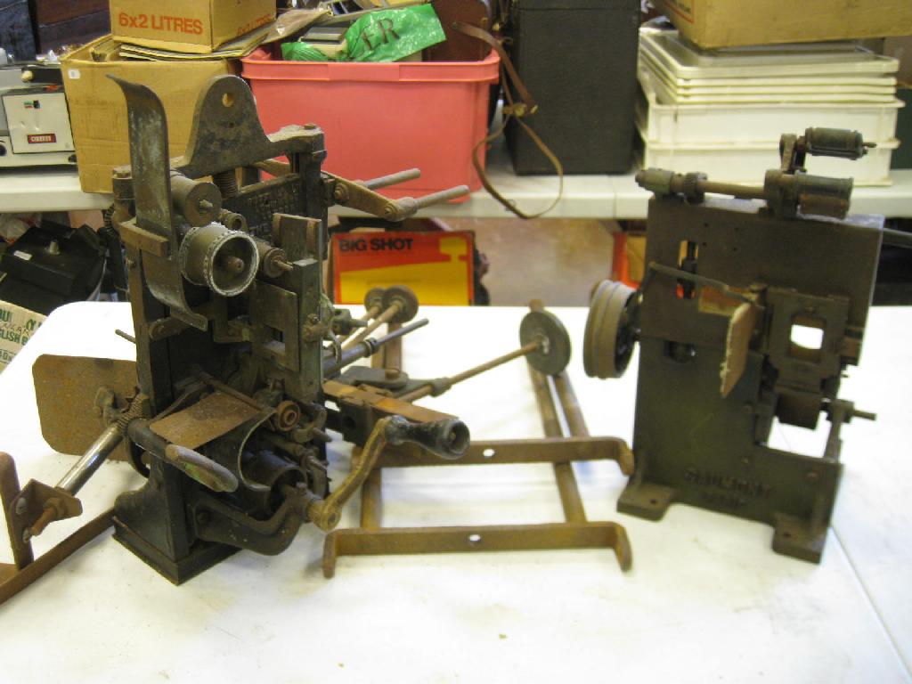 Appraisal: A Gaumont hand cranked Film Projector and one other both