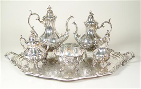 Appraisal: Reed Barton Silverplate Coffee Tea Service Six piece holloware service