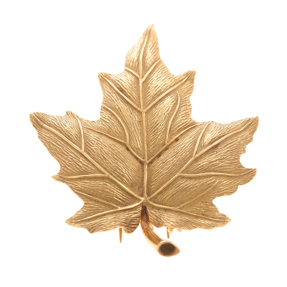 Appraisal: A Ladies Leaf Brooch by Tiffany Co in K K