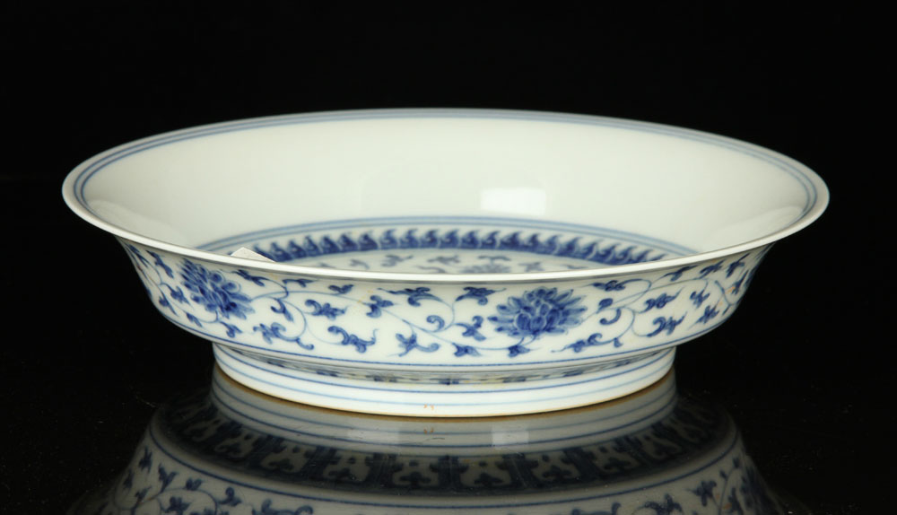 Appraisal: - Chinese Blue and White Bowl Chinese blue and white