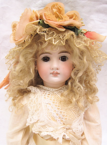 Appraisal: BELTON TYPE BISQUE HEAD DOLL marked with brown fixed eyes