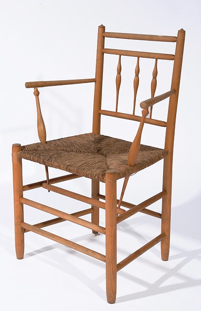 Appraisal: A COTSWOLD SCHOOL SMALL ASH ARMCHAIR by Lawrence Neal with