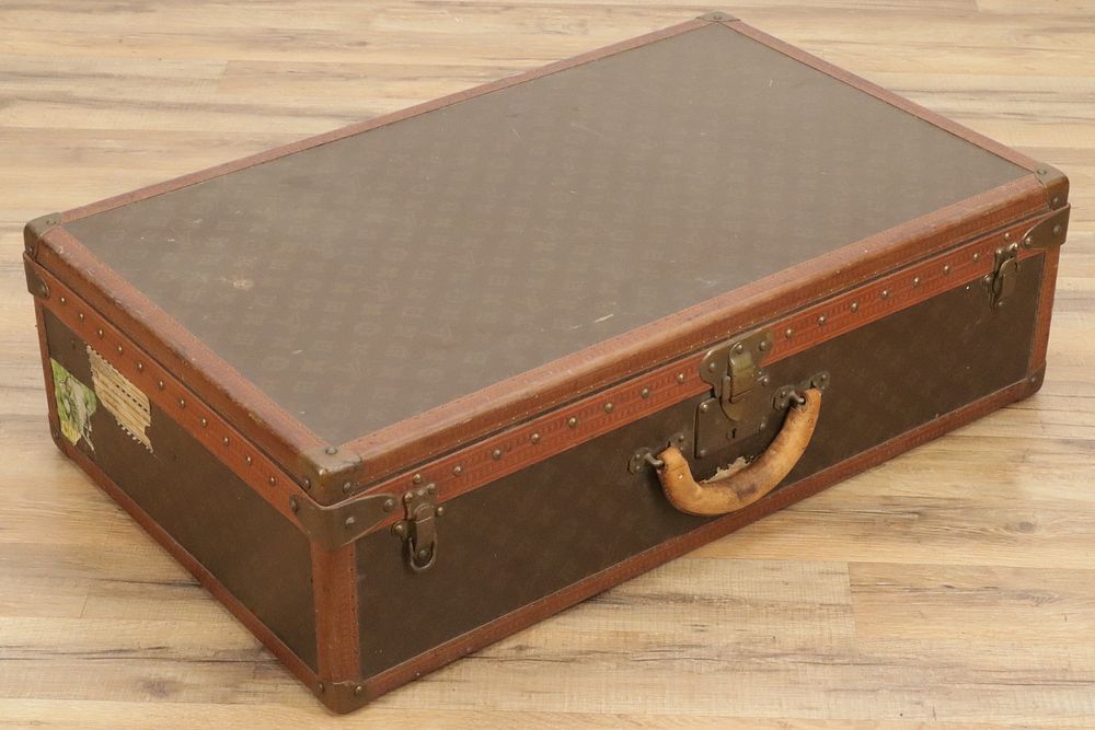 Appraisal: Vintage Louis Vuitton Biston Trunk A vintage Louis Vuitton Biston