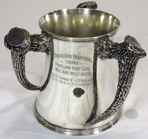 Appraisal: STERLING SILVER PORTLAND HUNT CLUB TROPHY for the Midland Mile