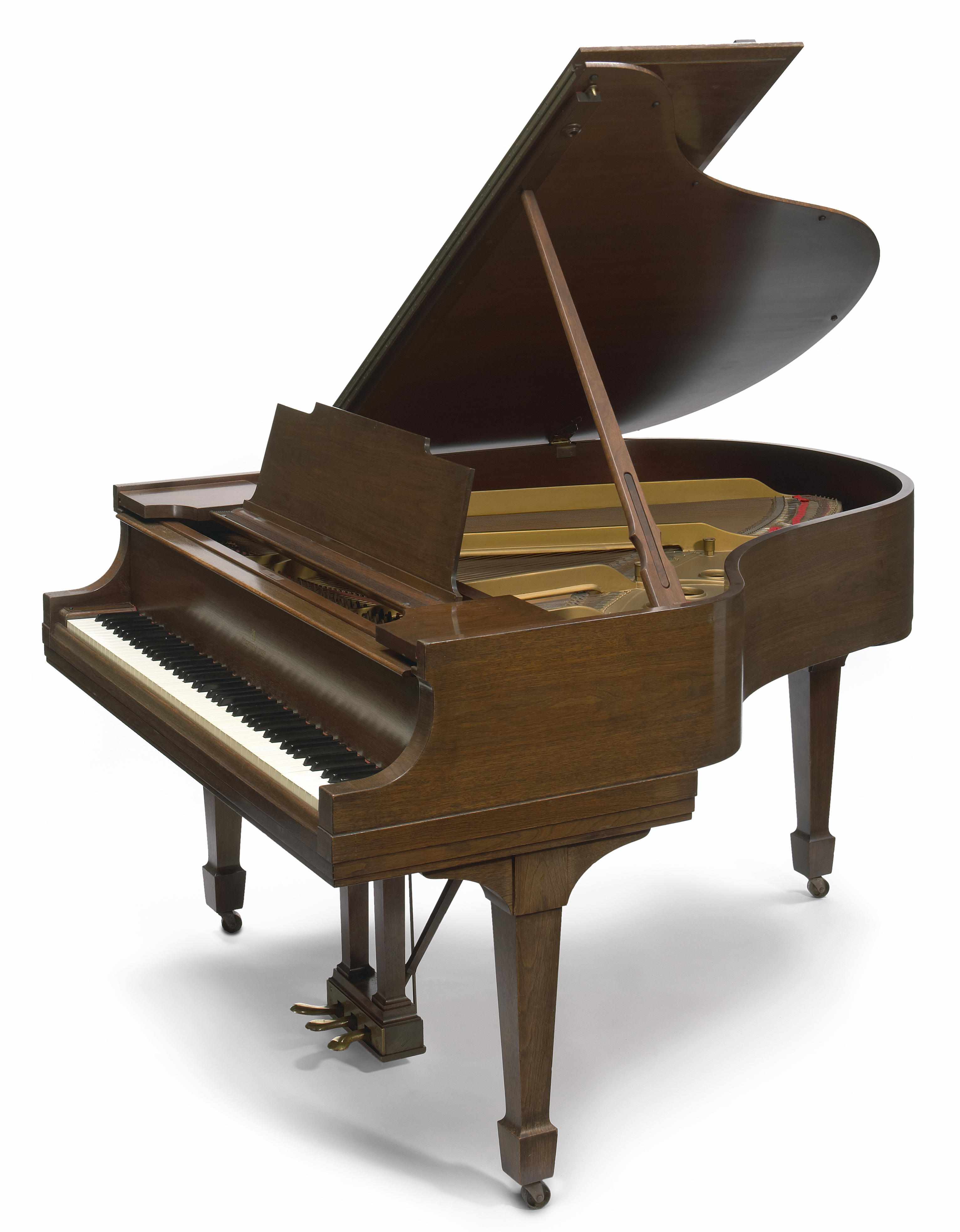 Appraisal: A Steinway model M mahogany grand piano circa width in