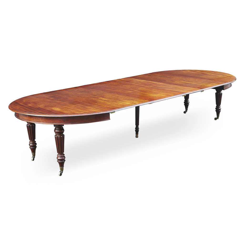 Appraisal: GEORGE IV MAHOGANY EXTENDING DINING TABLE ATTRIBUTED TO GILLOWS EARLY