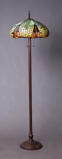 Appraisal: Tiffany Style Leaded Glass Floor Lamp late th c Tiffany