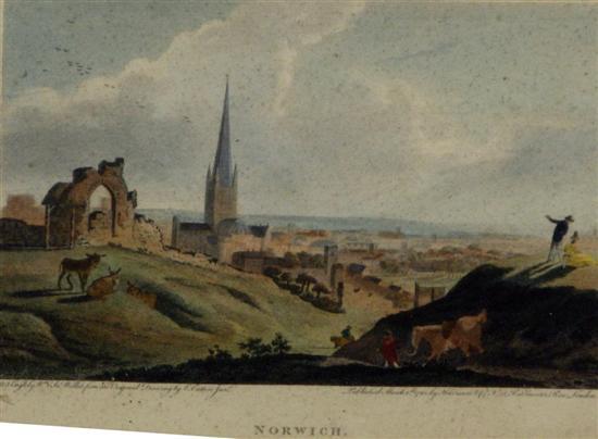 Appraisal: th Century print 'Norwich' a modern print of the Coronation