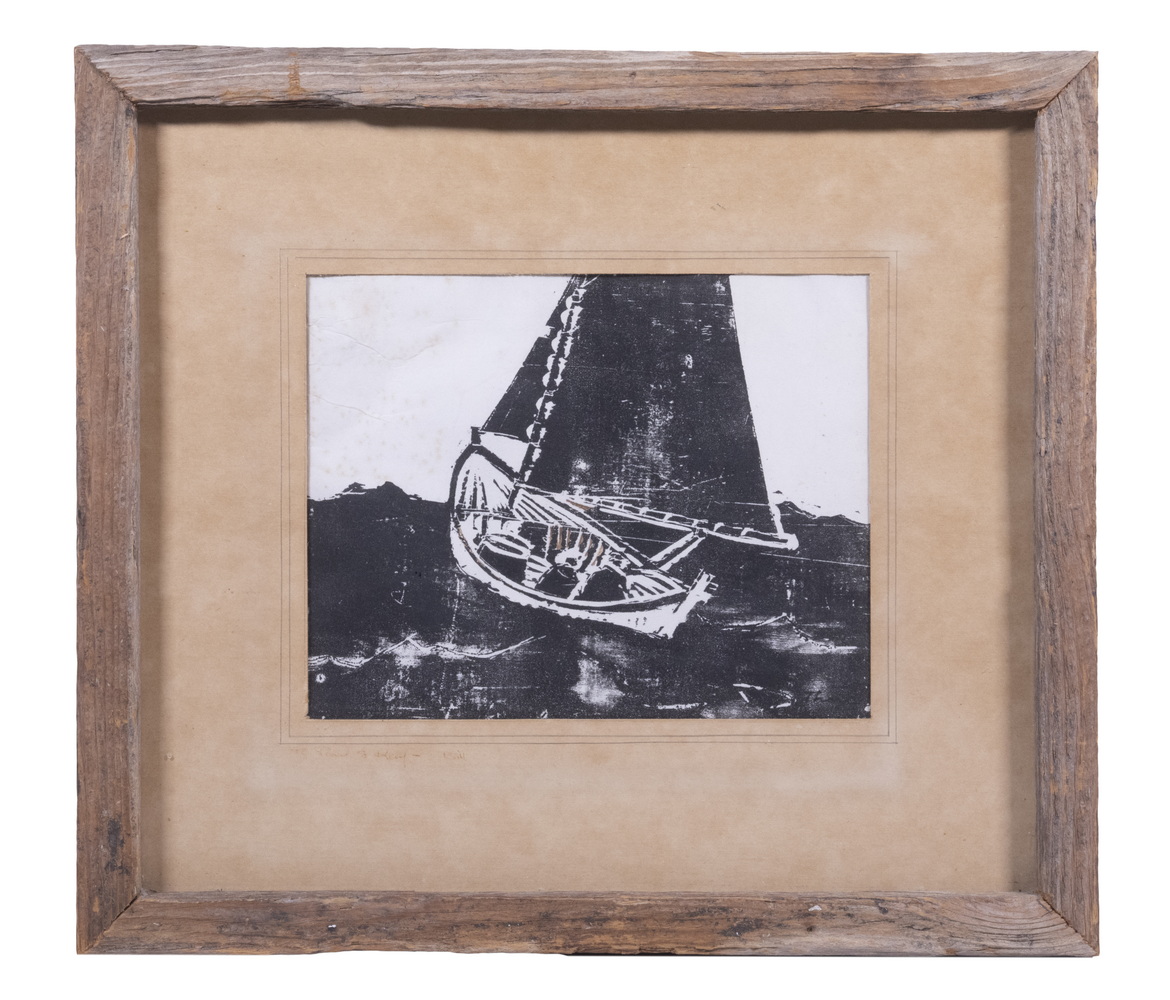 Appraisal: WILLIAM THON ME NY ITALY - Smack Boat off Maine