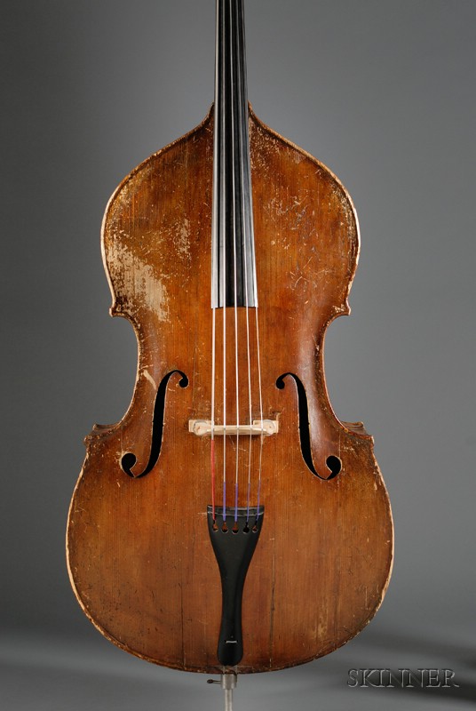 Appraisal: American Five-String Contrabass August Heck Washington D C labeled AUGUST