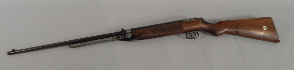 Appraisal: A Webley Mark III air rifle with walnut stock cm