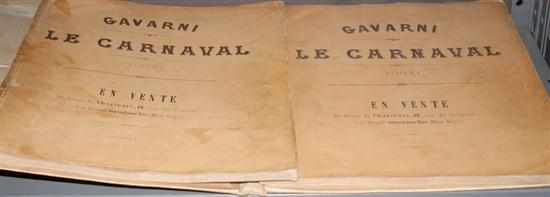 Appraisal: Books Illustrations Two volumes Gavarni ''Le Carnivale '' first and