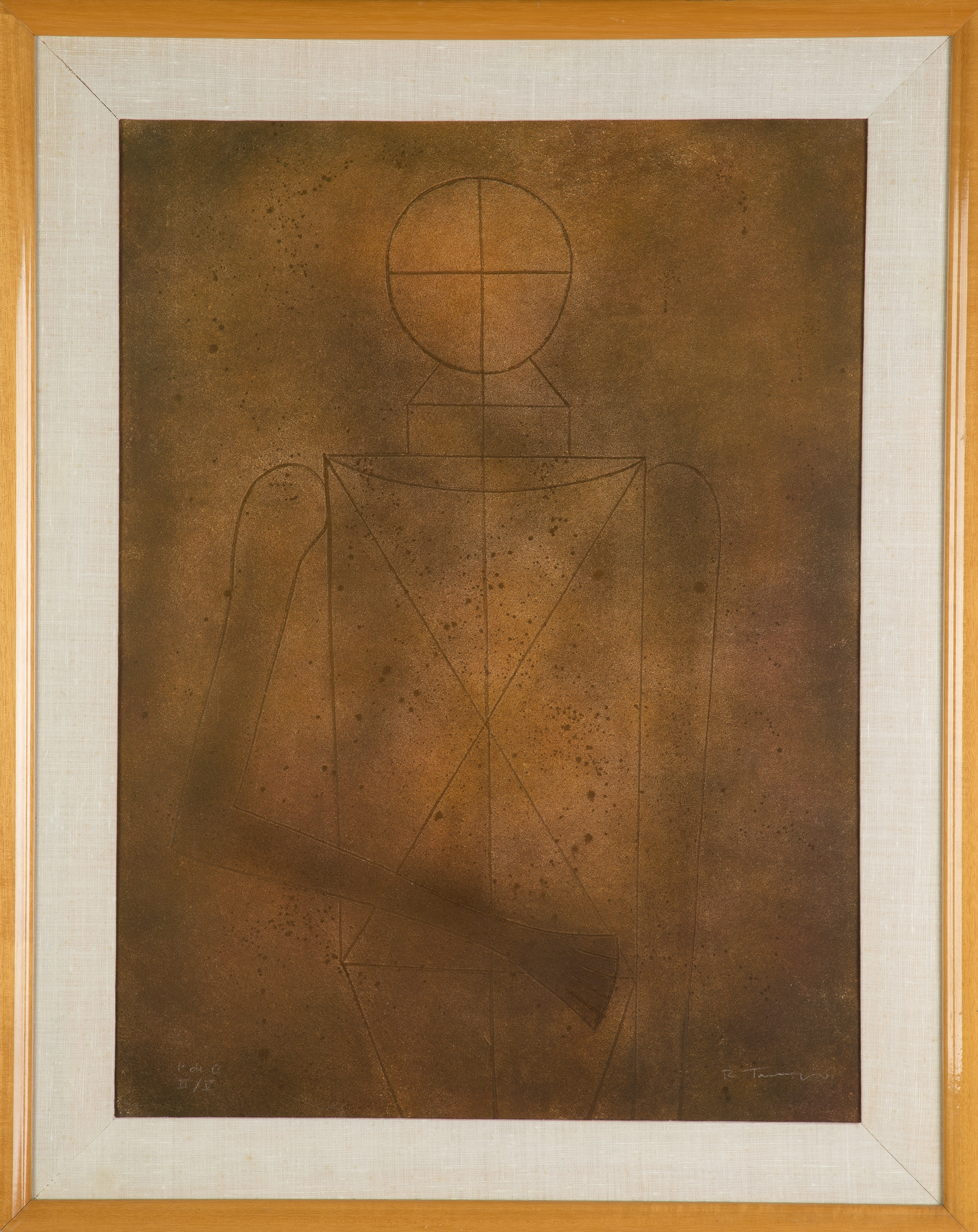 Appraisal: Rufino Tamayo Mexican - Figura From Furino Tamayo Aguafuertes Signed