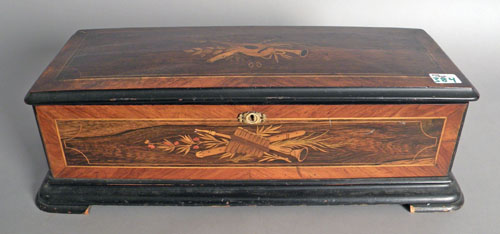 Appraisal: Swiss cylinder music box late th c h l