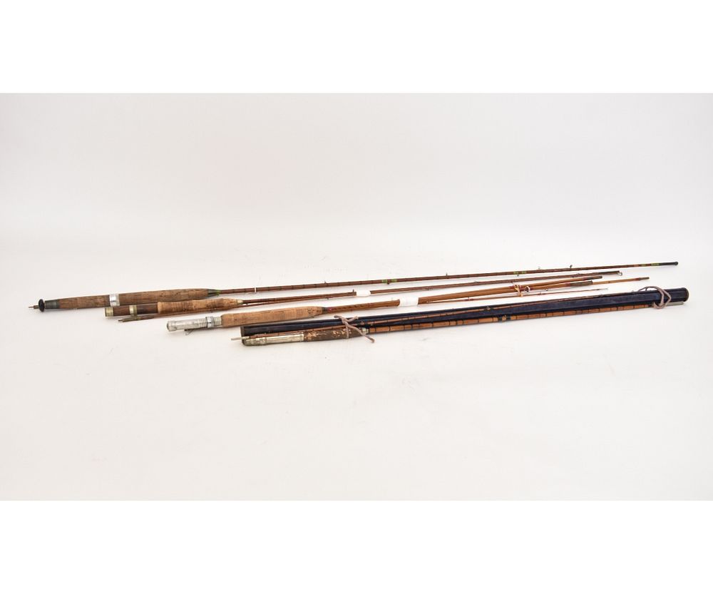 Appraisal: Split Bamboo Fly Rods etc Split bamboo fly rods by