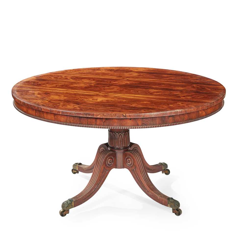 Appraisal: Y REGENCY ROSEWOOD CENTRE TABLE IN THE MANNER OF GILLOWS