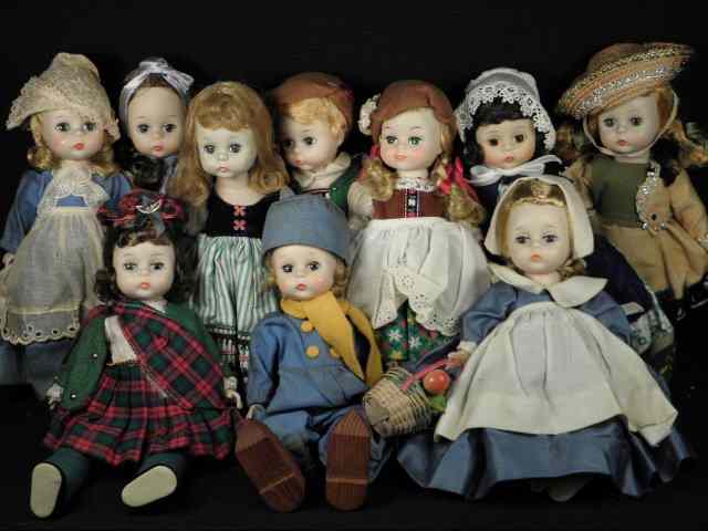 Appraisal: Group lot of ten assorted Madame Alexander '' dolls Some