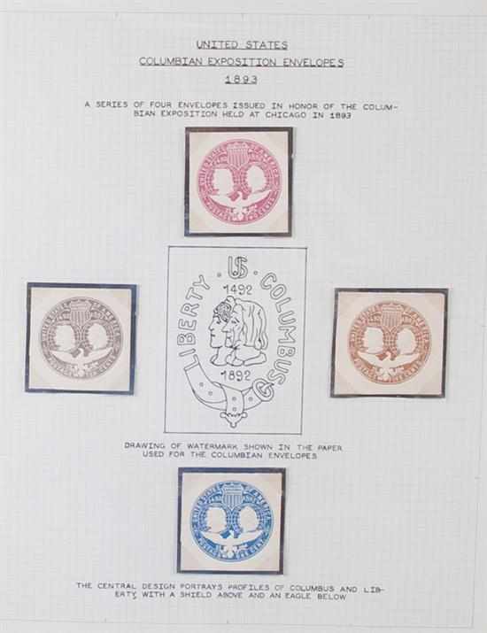 Appraisal: Specialized collection of stamps and ephemera relating to the Columbian