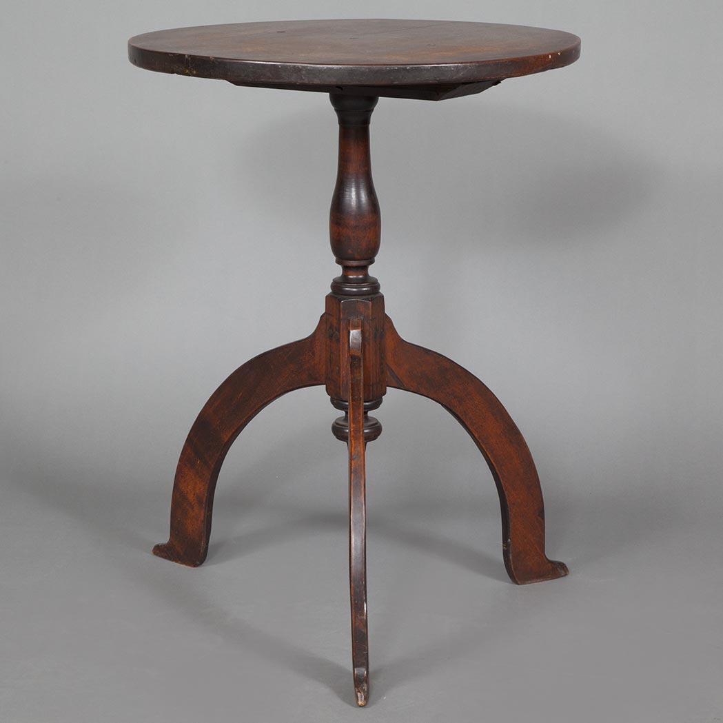 Appraisal: American Walnut Tripod Table Possibly New York state th century