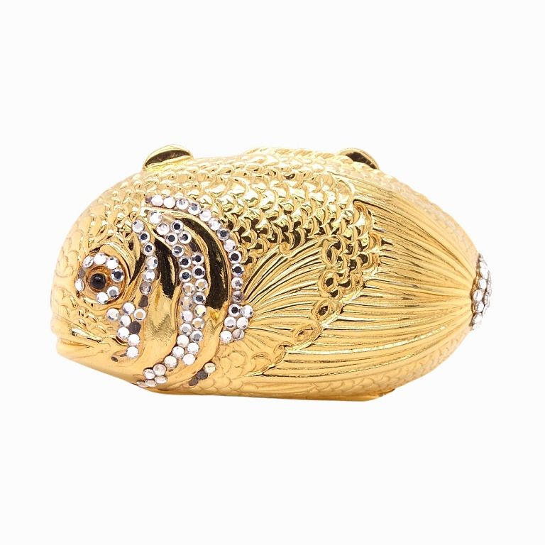 Appraisal: Judith Leiber Fish Pill Box Judith Leiber Fish Pill Box