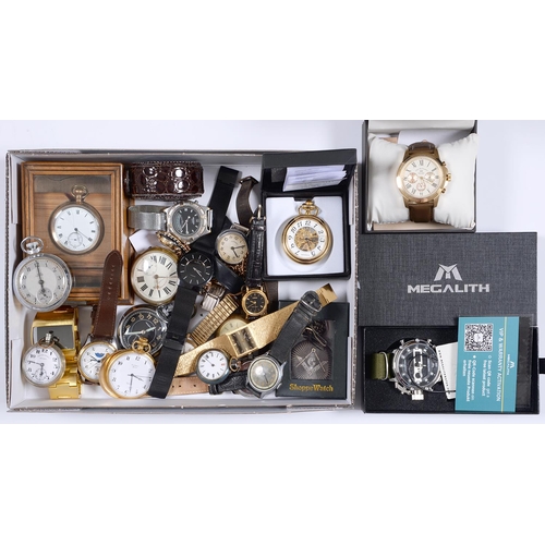 Appraisal: Miscellaneous watches and wristwatches a Victorian sycamore watch case etc