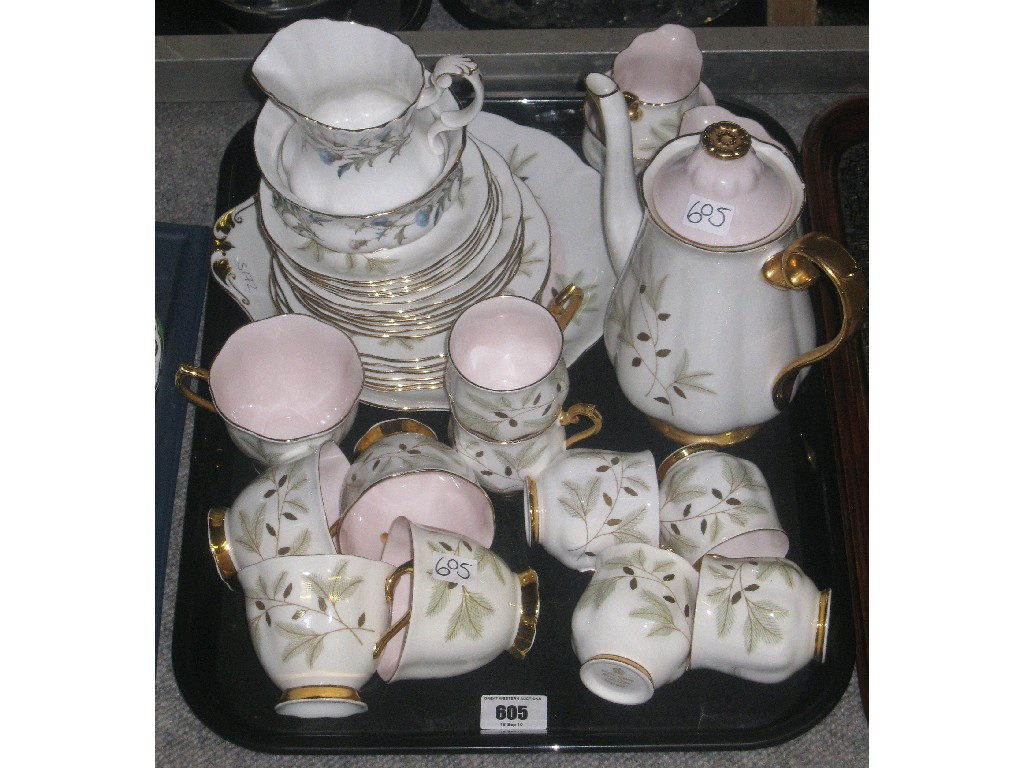 Appraisal: Tray lot of Royal Albert teawares 'Brigadoon' and 'Braemar'