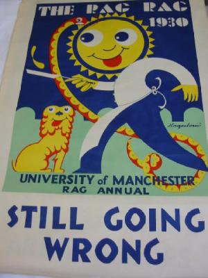 Appraisal: ENGLISH SCHOOL The Rag Rag poster advertising the University of