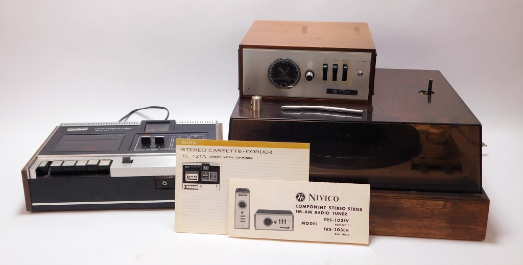 Appraisal: PC NIVICO SONY GARRARD STEREO RECORD PLAYERS Japan United Kingdom