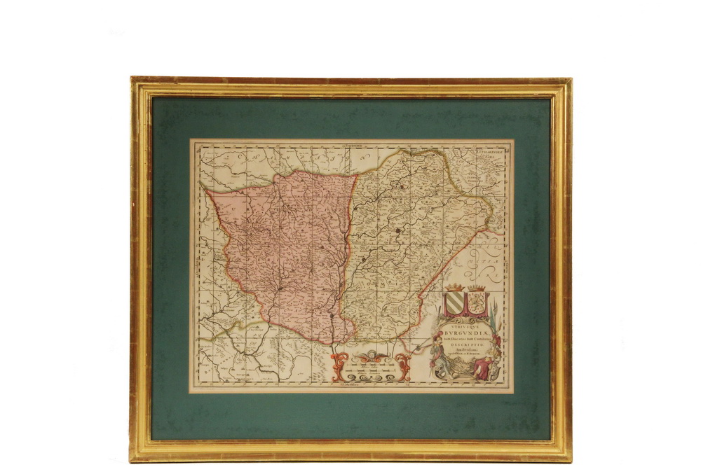 Appraisal: EARLY MAP OF FRANCE - Utriusque Burgundiae Tum Ducatus Tum