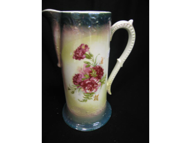 Appraisal: Victorian Lusterware Porcelain Tankard floral decor