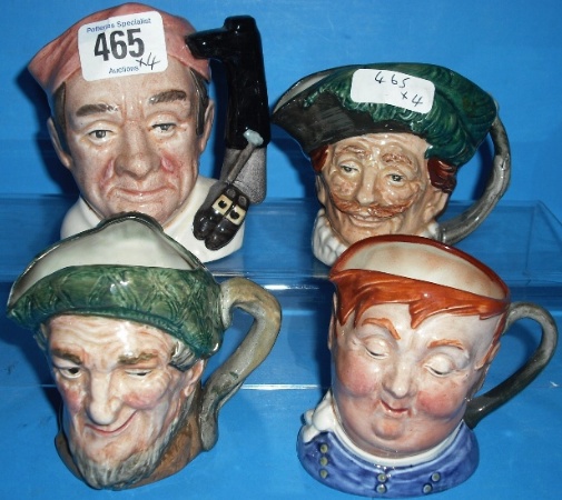 Appraisal: Royal Doulton small Character jugs Bootmaker D Cavalier D Owd