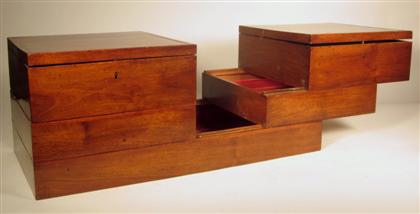 Appraisal: Regency mahogany sewing box th century