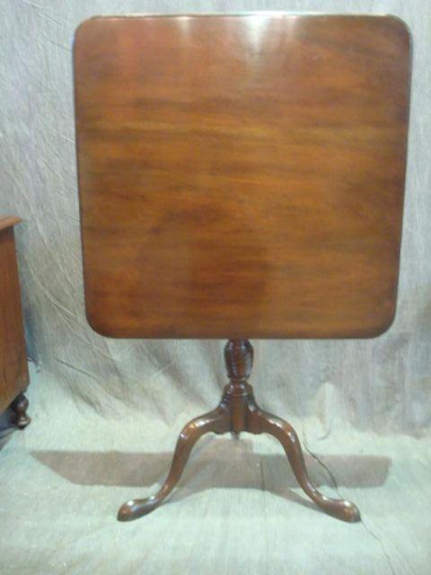 Appraisal: KITTINGER Queen Anne Style Tilt Top Table Great quality with