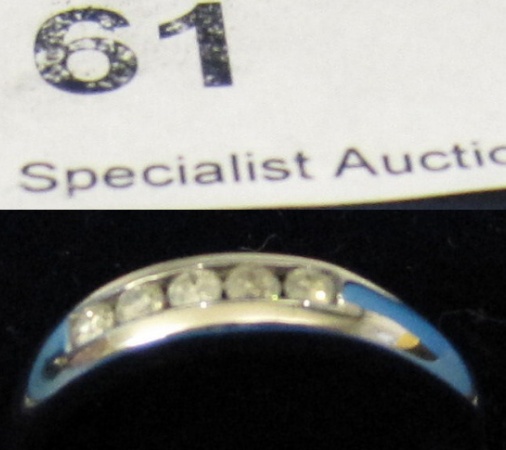 Appraisal: CT White Gold Diamond Ring size T retail price