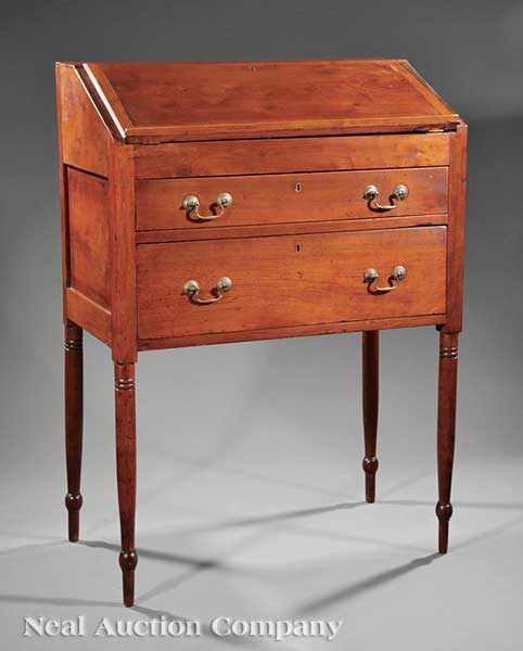 Appraisal: An American Federal Walnut Clerk's Desk early th c probably