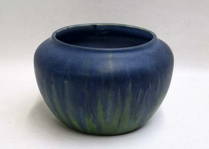 Appraisal: NORTH DAKOTA SCHOOL OF MINES POTTERY JARDINIERE blue and green