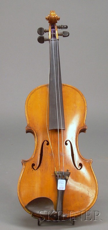 Appraisal: German Violin c labeled JOSEPH GUARNERIUS length of back in