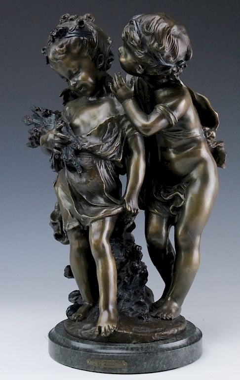 Appraisal: After Auguste Moreau - Bronze Sculpture th Century Bronze sculpture