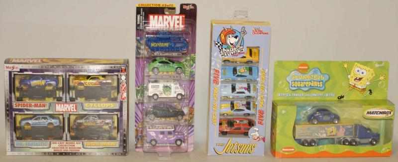 Appraisal: Lot of Character Die Cast Cars in Boxes Cars in