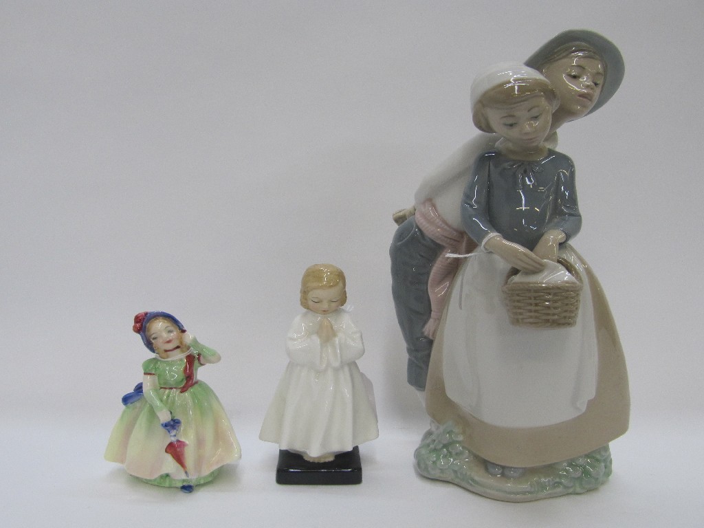 Appraisal: Lladro figure group of a boy and girl and two