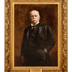 Appraisal: Thomas Waterman Wood American - Portrait of J Edward Simmons