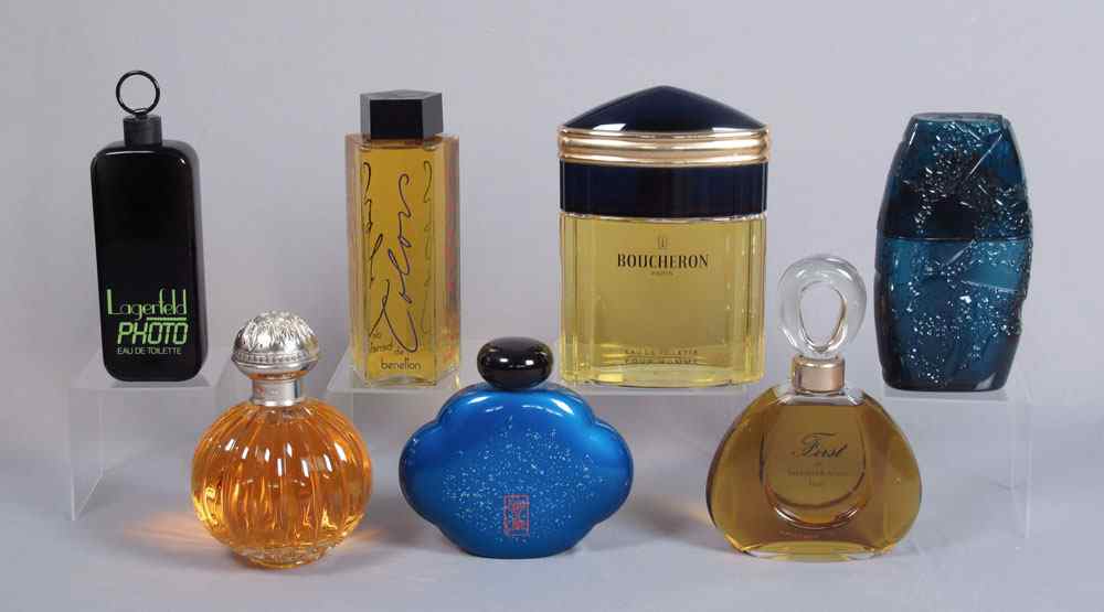 Appraisal: PERFUME FACTICE BOTTLES Van Cleef Arpel First Colors de Benetton