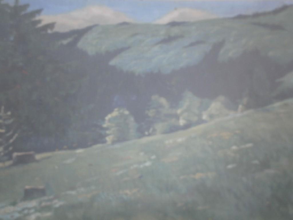 Appraisal: Rob Williams Rural scene oil on canvas mounted on card