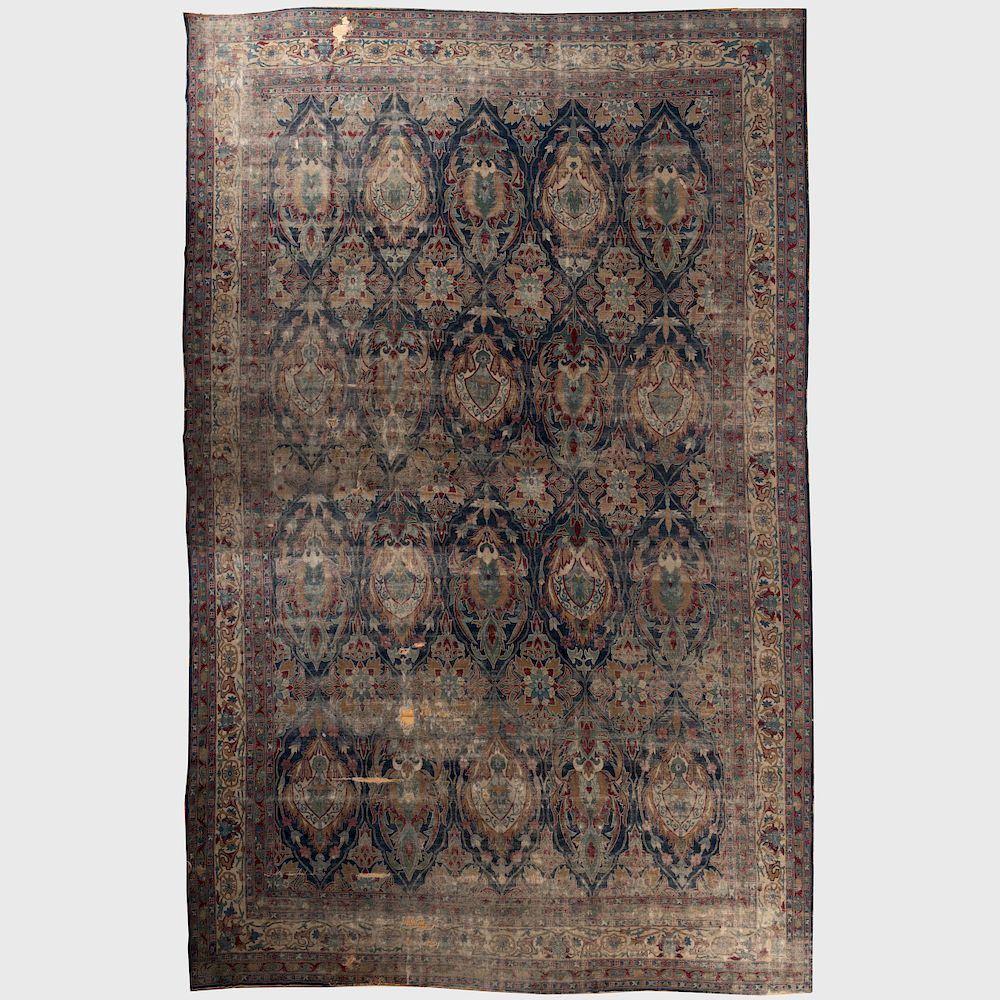 Appraisal: Fine Persian Lavar Kirman Carpet ft in x ft in