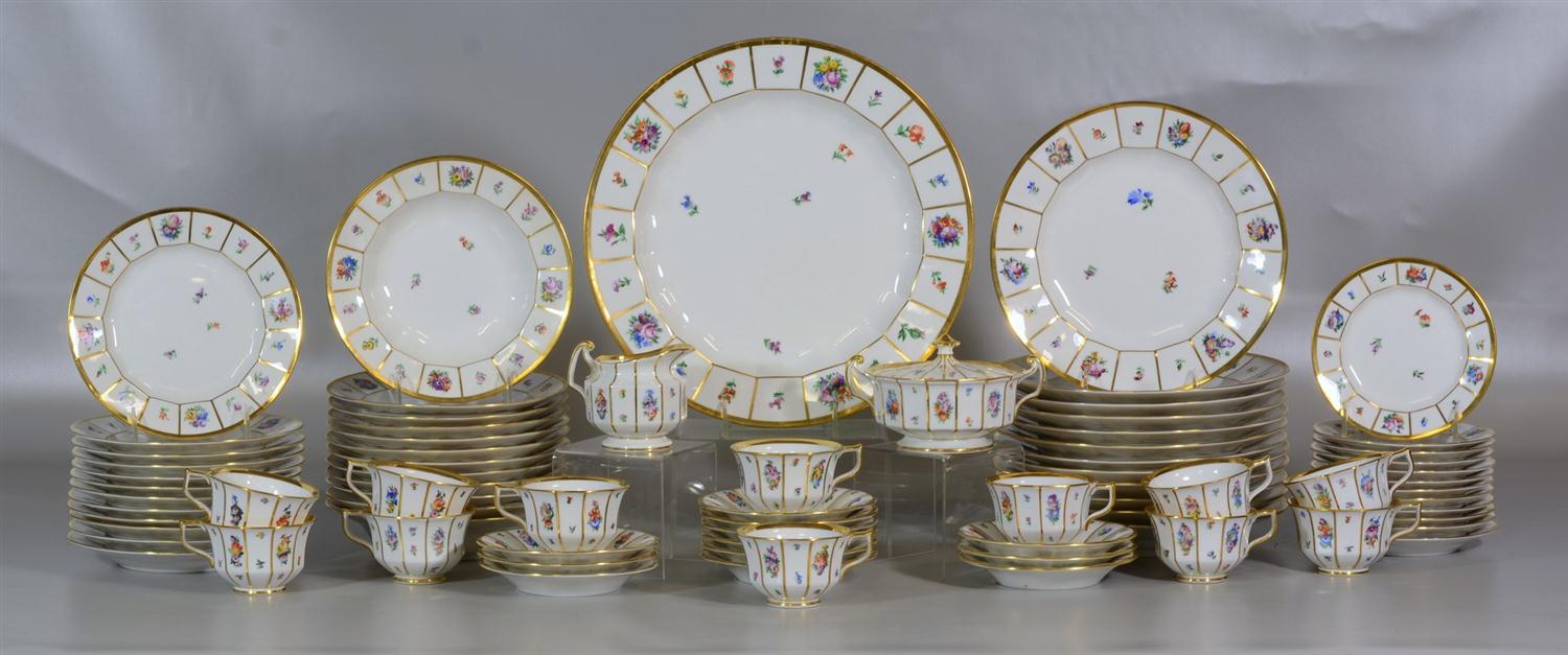 Appraisal: pcs of Royal Copenhagen Henriette hand painted dinnerware circa including